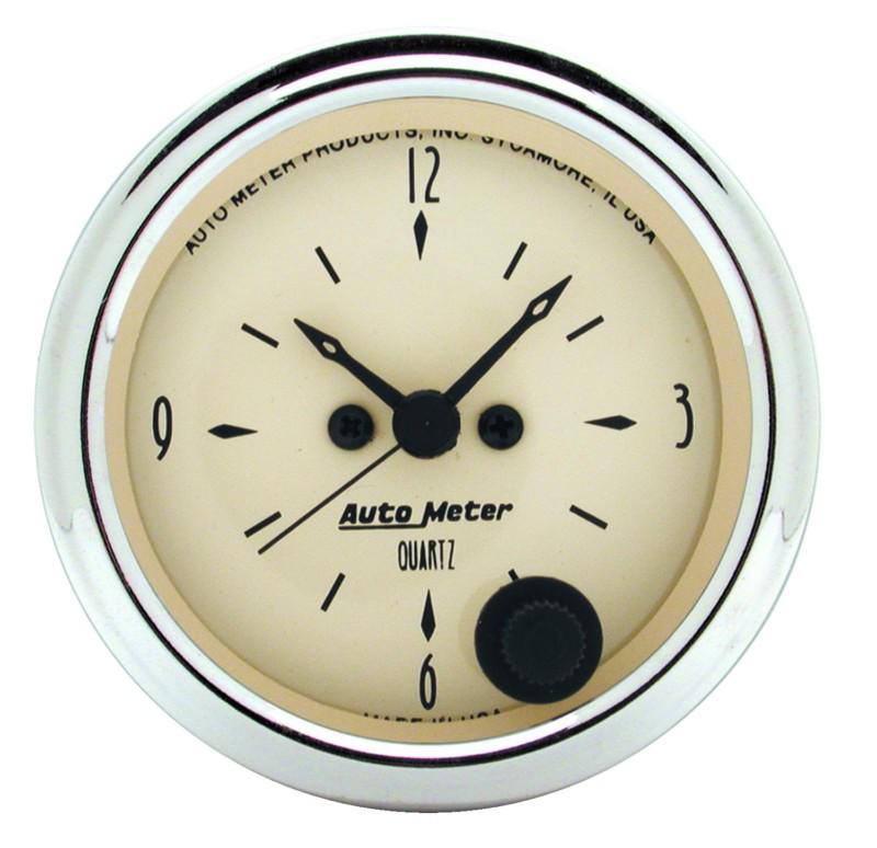 Auto meter 1885 antique beige; clock