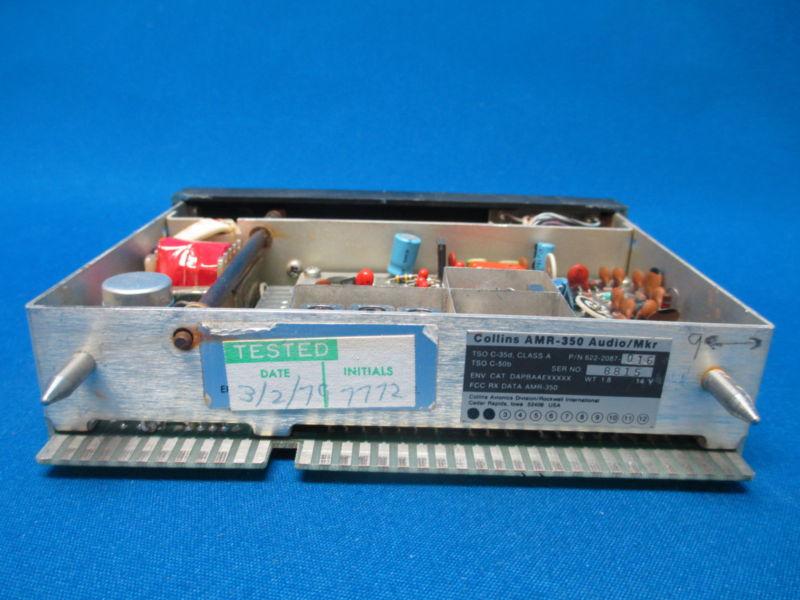 Collins AMR-350 Audio/Marker P/N: 622-2087-016 S/N: 8815 14V, US $74.99, image 8