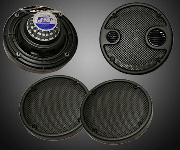 J&m 5.25" rear pod rokker xtc speakers upgrade 2006-2013 harley touring ultra