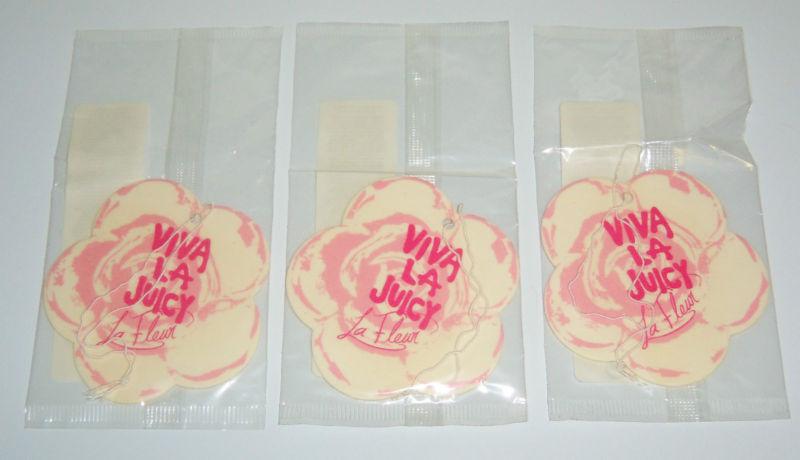 *brand new* [3ct] juicy couture "viva la juicy" la fleur car home air fresheners