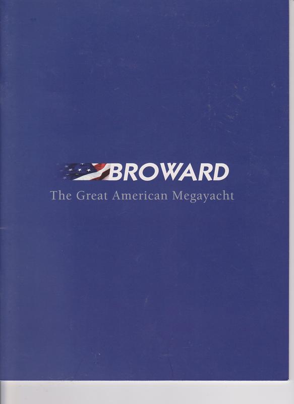 Broward marine brochure great american megayacht booklet florida boat yacht 