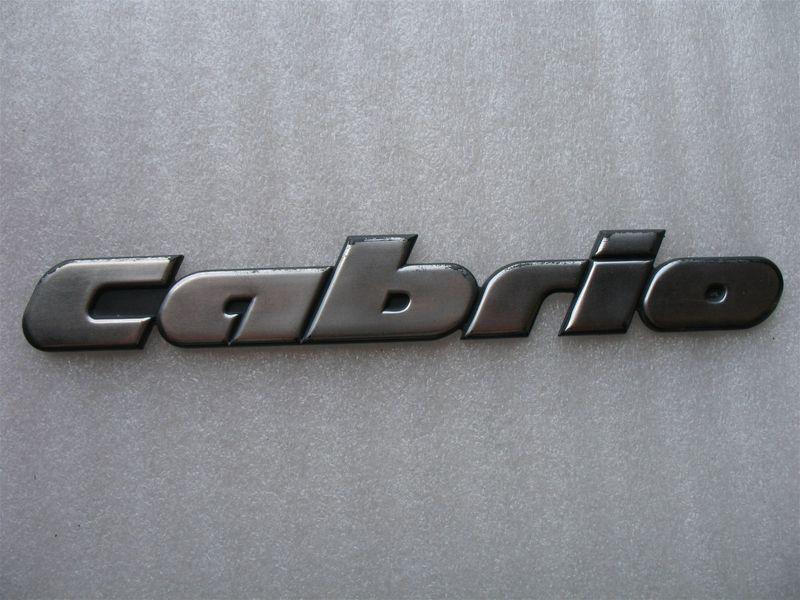 1998 vw cabrio rear trunk emblem badge logo 93 94 95 96 97 98 used