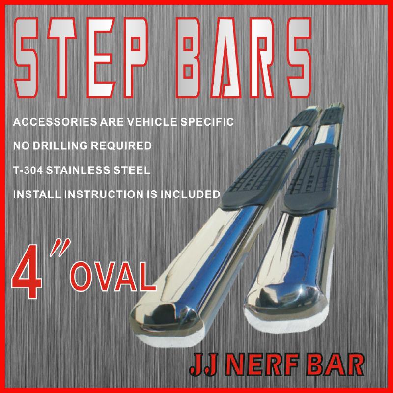 Purchase 2012 Ram 2500 Crew Cab 4 inch OVAL Nerf Bars Side Steps Rails