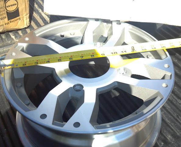 New polaris 1521266 14"x 6" front rim 4 lug sportsman xp eps wheel cast aluminum