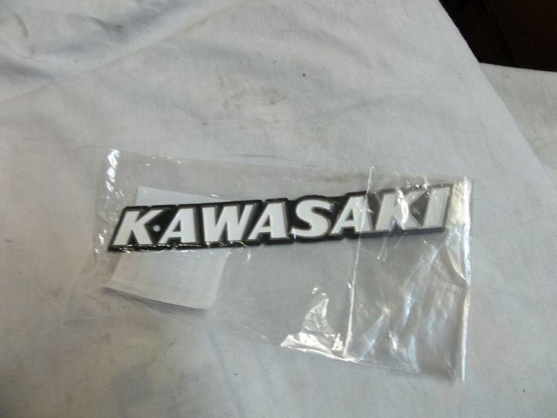Nos 1977 1978 kawasaki kz 1000 ltd left fuel gas tank emblem *b981