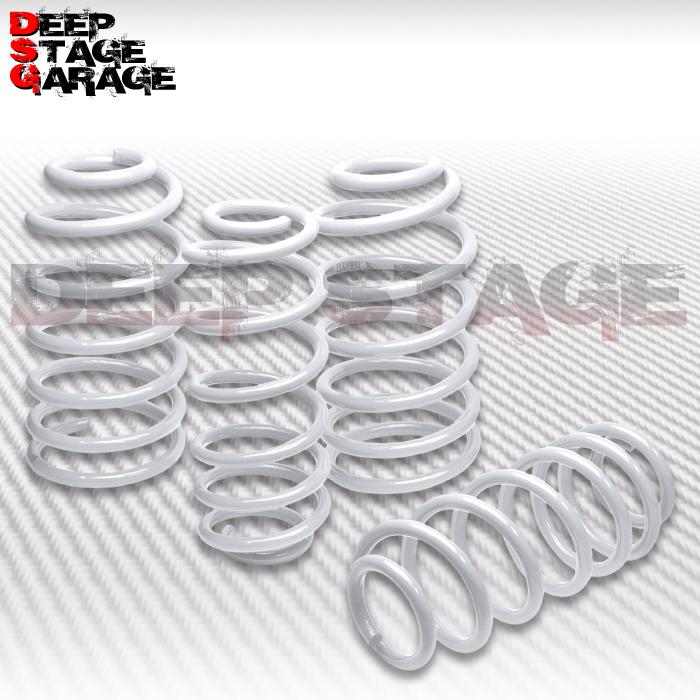 1.5" drop racing sport suspension lowering spring 02-05 audi a4 fwd dohc white