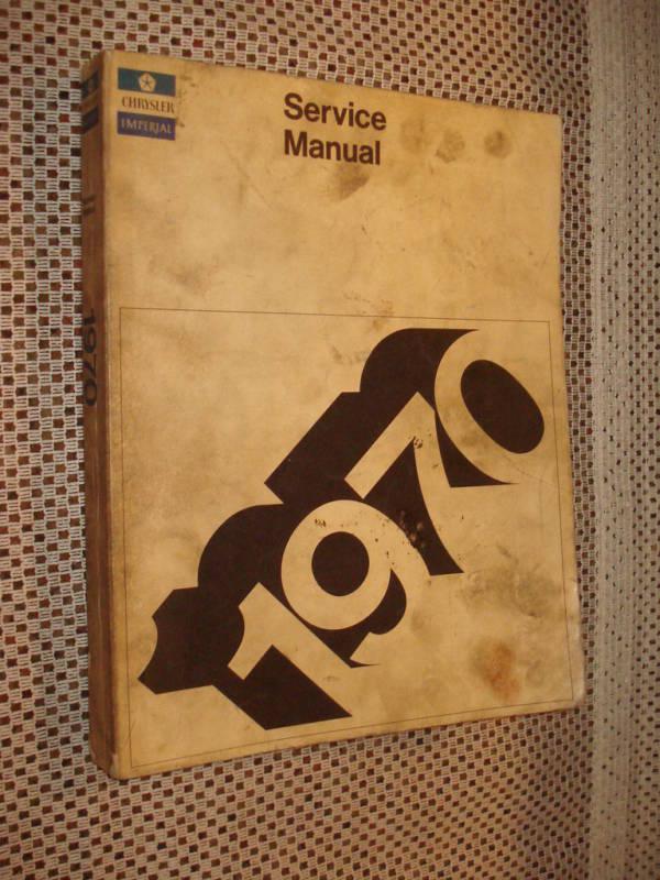 1970 chrysler service manual shop book original rare nr