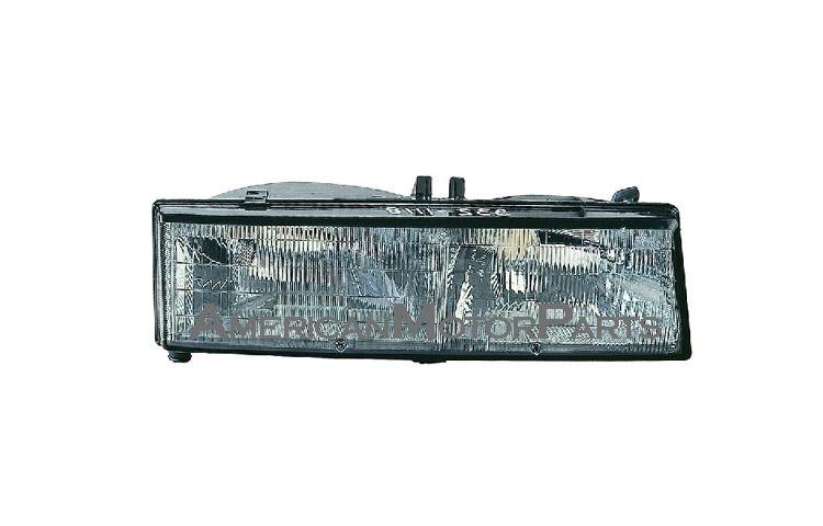 Right passenger side replacement headlight 88-91 pontiac grand am - 16509211
