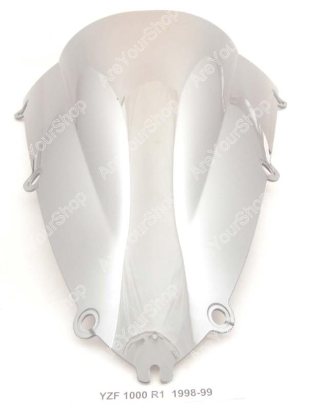 Windshield windscreen double bubble yamaha yzfr1 1998-1999 yzf 1000 r1 chrome