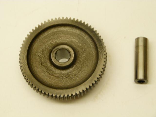 77 kawasaki kz1000 kz1000-a1 starting motor gear w/ piston pin / shaft