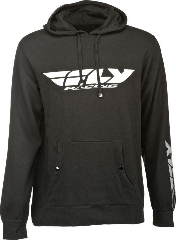 Fly racing corporate hoody black large