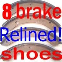 All 8 brake shoes pontiac 1961 1962 1963 1964 1965 1966-you car will need brakes