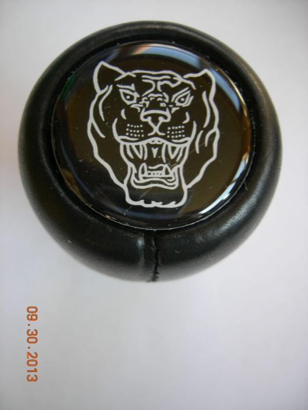 Gear shift knob leather jaguar growler cat face