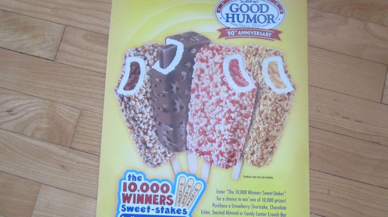 Good humor bars vinyl decal sticker,ice cream truck or water ice van 