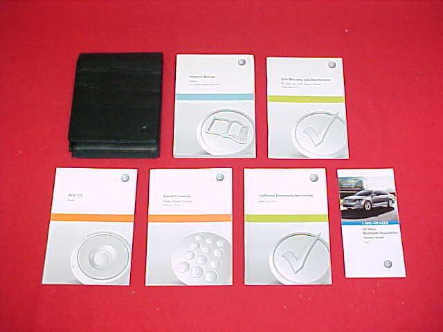 2012 original volkswagen passat owners manual service vw 12 w/ case phone radio