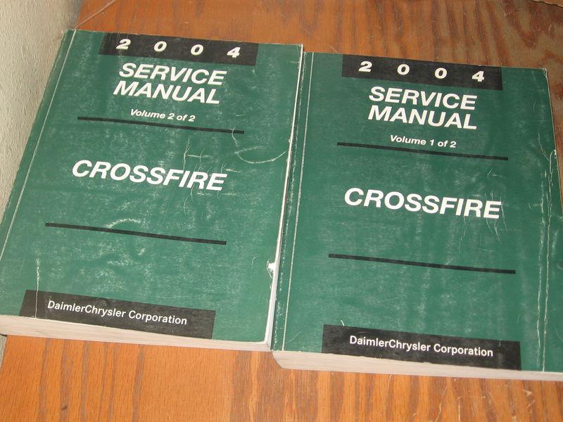 2004 chrysler crossfire factory shop service manual set of 2