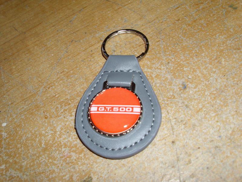 1967 1968 1969 1970 shelby cobra gt500 gt-500 stripe keychain new drk grey w red
