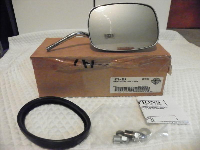 Chrome right hand harley davidson mirror 91875-88a