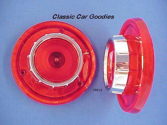 1956 Ford Tail Light Lenses (2) New! T-Bird, Too!, US $41.99, image 2