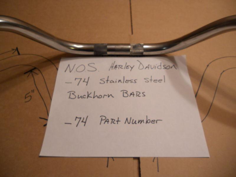 NOS Classic Harley Davidson Handlebars -74 part number, US $49.99, image 10