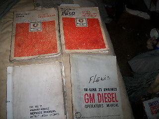 Detroit diesel  service manual parts books 271 271 471 671 chevy gmc rat rod 