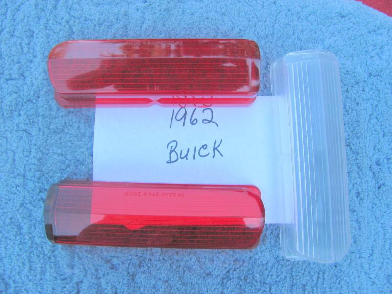1962 buick guide tail light lens n.o.s.