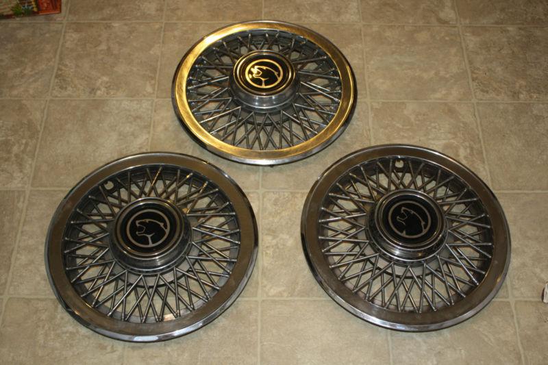 Vintage lot 3 ford cougar spoke wheel hubcaps covers 