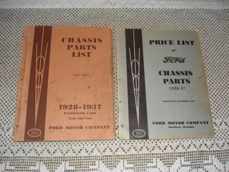 1928-1937 ford car & truck parts catalog set original books rare 30 31 33 34 35