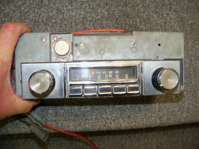 Working original 1965 dodge dart am radio mopar 223 with knobs serviced bezel