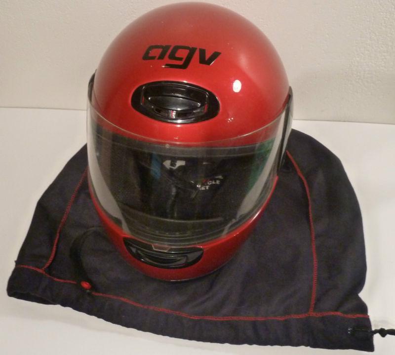 Agv r1  carbon/aramid motorcycle helmet red and black
