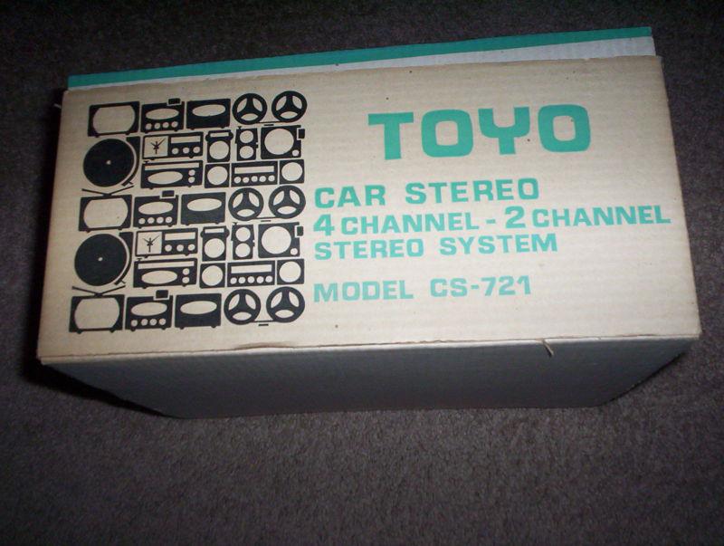 VINTAGE-1970'S-TOYO AUTOMOTIVE 8 TRACK CARTRIDGE STEREO TAPE PLAYER-NEW-OLD STK, US $249.99, image 2