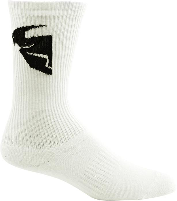 Thor mx motorcycle crew socks white 10-13 us