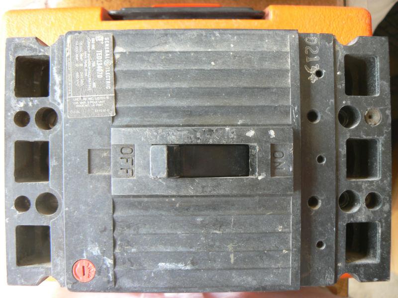Ge type ted 3 pole 70a 70 amp 480v circuit breaker ted134070 nos