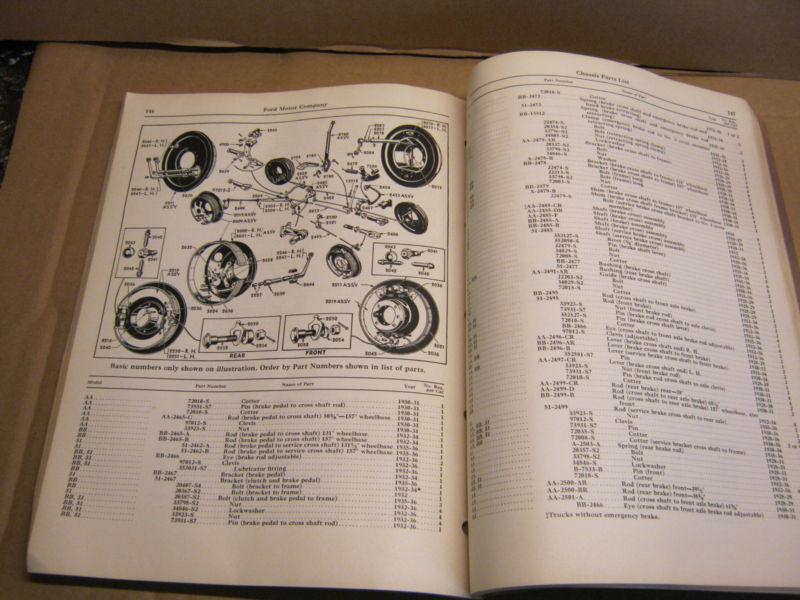 Buy Vintage genuine FORD PARTS LIST CATALOG 4cyl.1928 1934, 8cly.1932