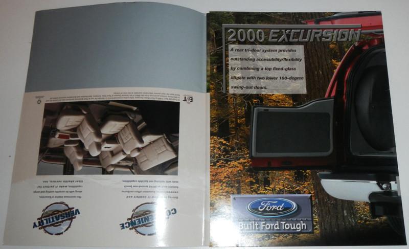 2000 FORD EXCURSION PRODUCT GUIDE BROCHURE AND POSTER, US $8.99, image 2