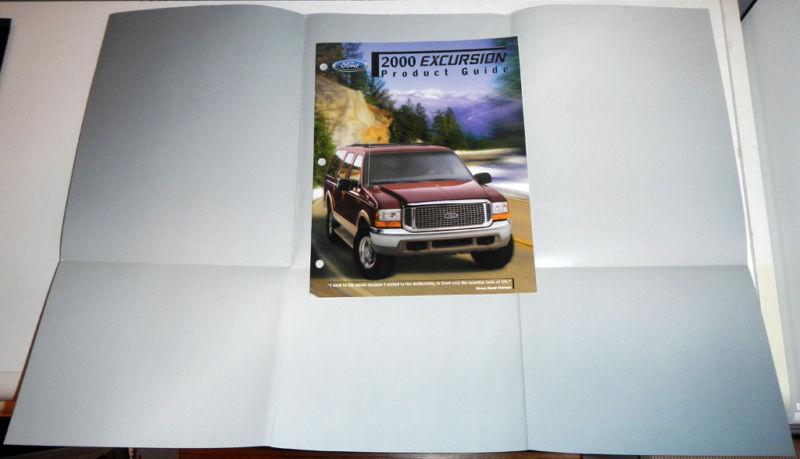 2000 FORD EXCURSION PRODUCT GUIDE BROCHURE AND POSTER, US $8.99, image 3