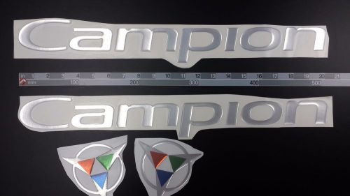 Campion boats emblem 20&#034; stickers set - adesivi barca - pegatinas barcos