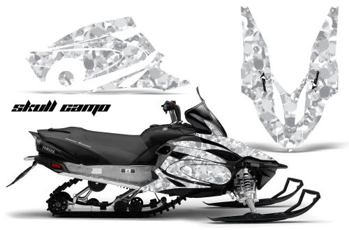 Yamaha vector graphic kit amr racing snowmobile sled wrap decal 12-13 skull camo