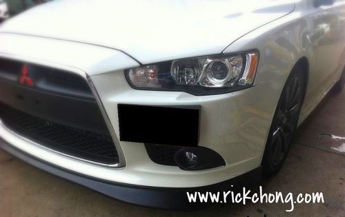 2009 to 2015 mitsubishi ralliart lancer gt custom side license plate mount