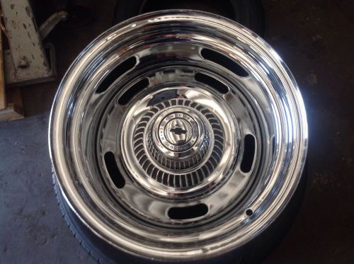 Chrome chevy camaro rally wheels  15x 10    5on5 or 6x5.5 chevy truck