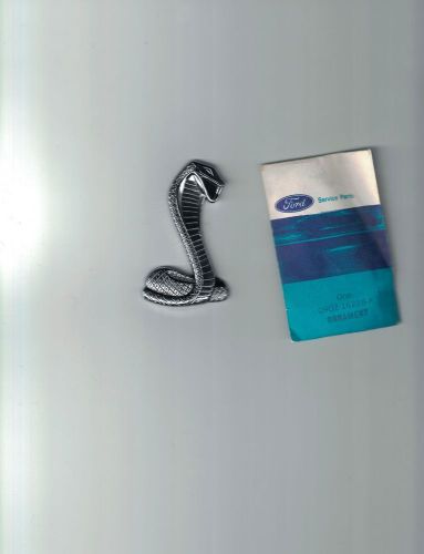 Ford nos c9oz-16228-a shelby cobra gt350 gt500 snake emblem mint condition nice