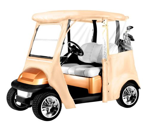 Armor shield club car precedent golf cart enclosure tan color