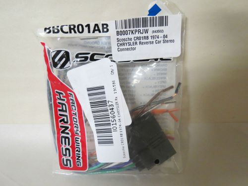 Scosche cr01rb 1974-2004 chrysler reverse car stero connector-new