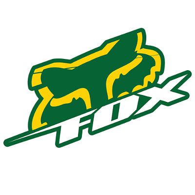 New fox racing blitz 4" sticker decal -yellow