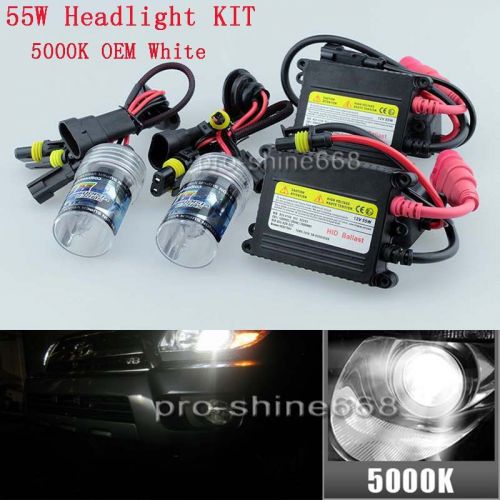A pair car 55w h13 hi-lo halogen 5k hid xenon replacement bulbs kit set light ql