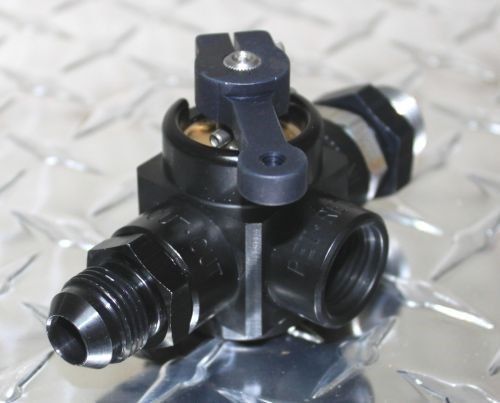 Shut off valve -8 an for carbs. holley, quick fuel, demon, using mech. pump