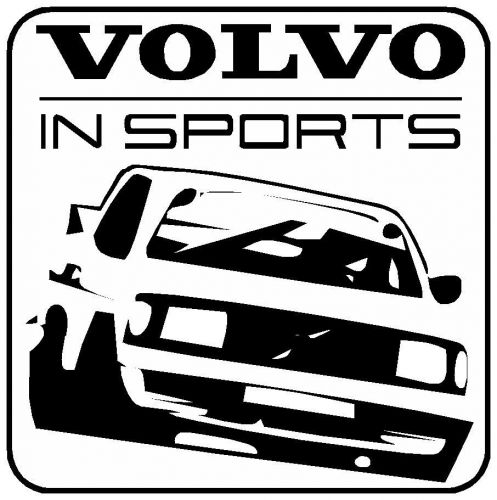 Volvo in sports r sport 242 turbo grp.a group a decal sticker 244 turbo