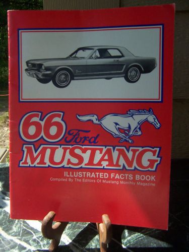 66 ford mustang illustrated facts book mint with bonus
