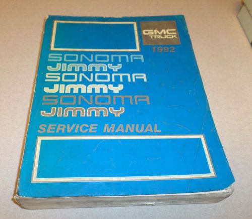1992 gmc sonoma jimmy service manual