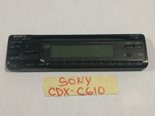 Sale sony radio cd faceplate only model cdx-c610  cdxc610 tested good guaranteed
